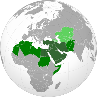 middle east geopolitical tension map